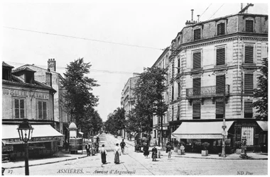 View of Asnieres, Avenue d